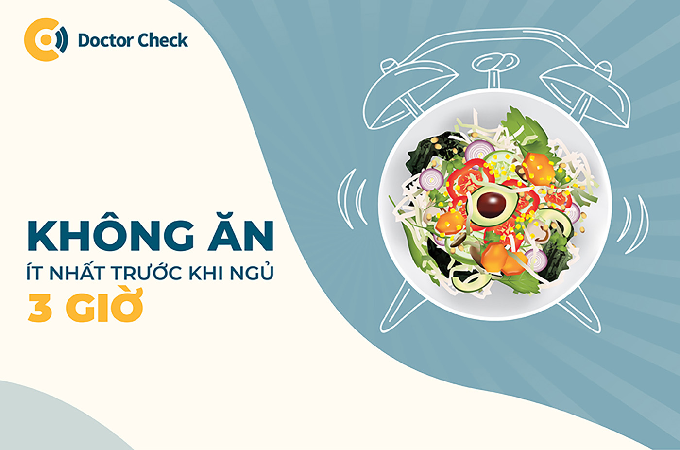 Không ăn trước 3 giờ trước khi đi ngủ