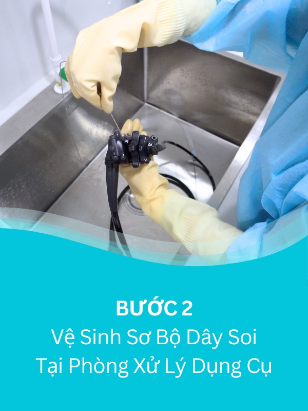 Bước 2 Khử Khuẩn Dây Soi Mức Độ Cao Doctor Check