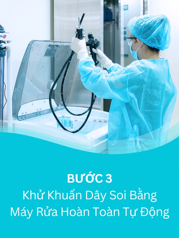 Bước 3 Khử Khuẩn Dây Soi Mức Độ Cao Doctor Check