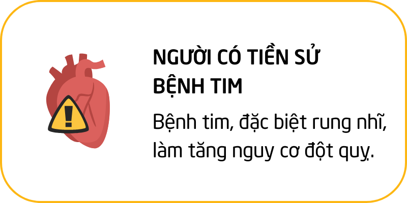 Người có tiền sử bệnh tim có nguy cơ cao mắc đột quỵ